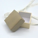 custom high quality paper jewelry box , cardboard paper gift box with foam insetts