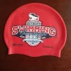 Custom high quality swim caps 100% silicone printing silicone caps swimming caps pack