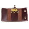 Custom House Keeper Wallet Multi Function Vintage Crazy Horse Leather Key Holder Wallet For Gift