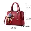 Custom ladies trendy tote bags leather crossbody  bag women handbags