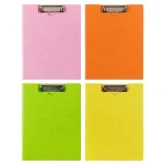 Custom logo A4 plastic office hotel menu clipboard with pocket