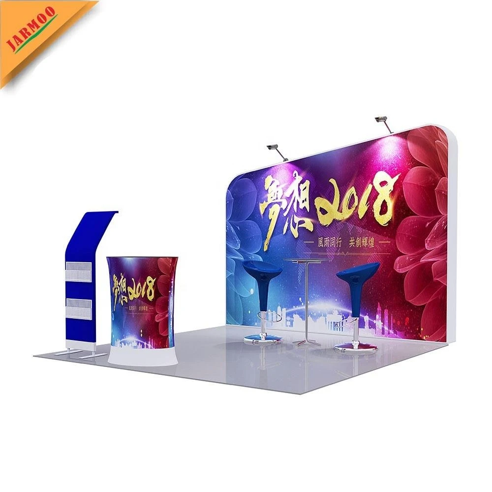 Custom Logo Print  Exhibition Stands Food Stand Booth Trade Show Booth Companies