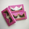 Custom logo printed 5 pair false eyelashes packaging cardboard box custom