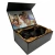 Import Custom Luxury Black Cardboard Magnetic Gift Box from China
