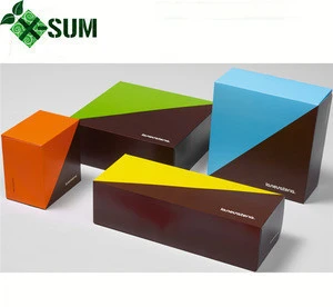 Custom luxury rectangular cardboard boxes bow tie packaging box