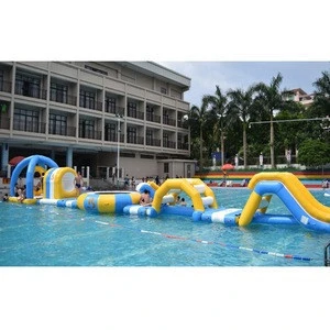 Custom Made Inflatables Floating Water Sports Park Game For Pool Or Rental Business