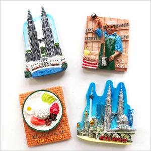 Custom polyresin tourist souvenir fridge magnet,city fridge magnet for different countries