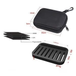 Custom Portable Fishing Lures Case, Bass 16pcs Spinner Lures Carry Bag Case