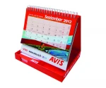 Custom print spiral desktop calendar with memo pads box