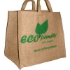 Custom Professional Jute Fabric with Screen Print Bag Eco -friendly Shopping Bag