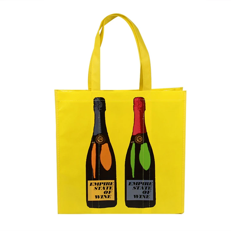 Custom Promotion Supermarket Shopping Non Woven Bag Reusable Grocery Laminated Non-Woven Bags With Logo