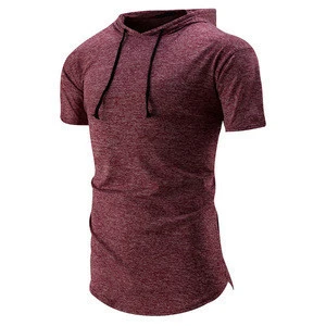 Customizable Fashion Hoodies China Factocy Design Hoodie Shirt Short Sleeve Slim Sweatshirts Male