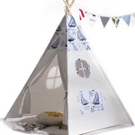 Customizable Play tent portable collapsible cotton canvas children's castle tent children's gifts outdoor toy tent