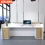 Import Customize White Curved Executive Lounge Beauty Salon Front Bar Reception Counter Desk from China