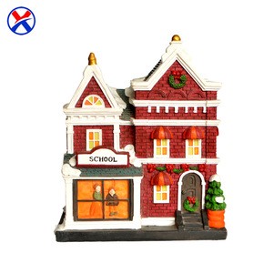 Customized craft 3D building model for resin school miniature building model