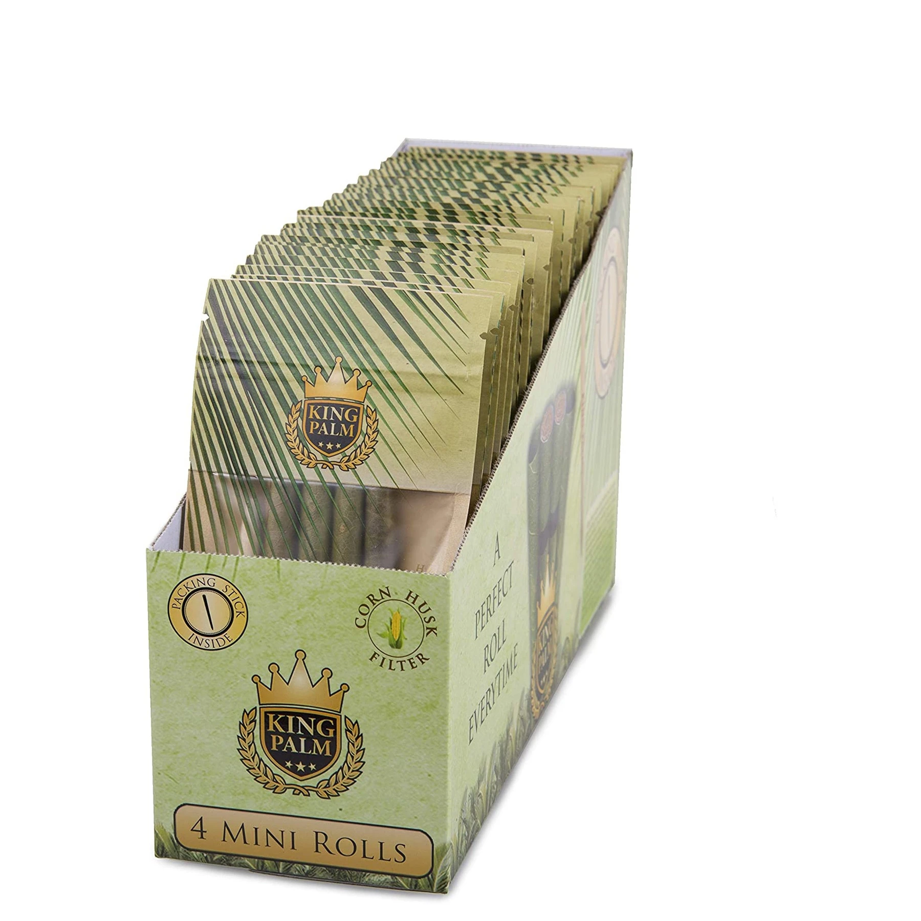 Customized display paper box pre roll package natural hemp tobacco leaf paper boxes cigar folding paper box
