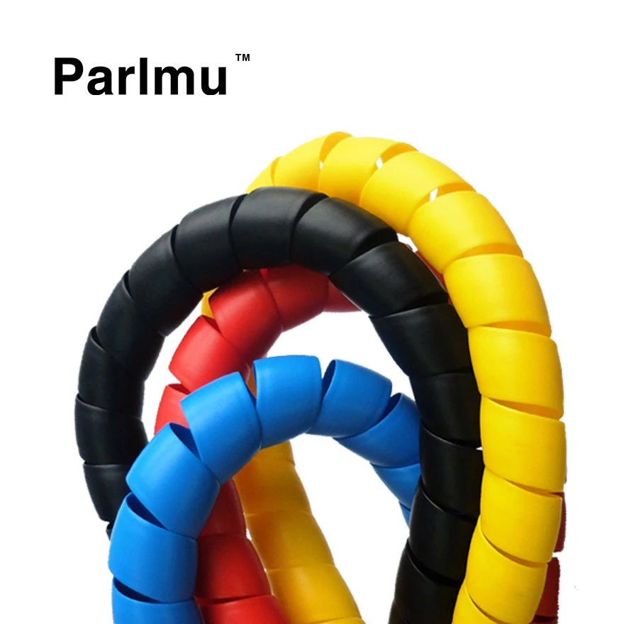 Customized large stock PP plastic spiral hose guard