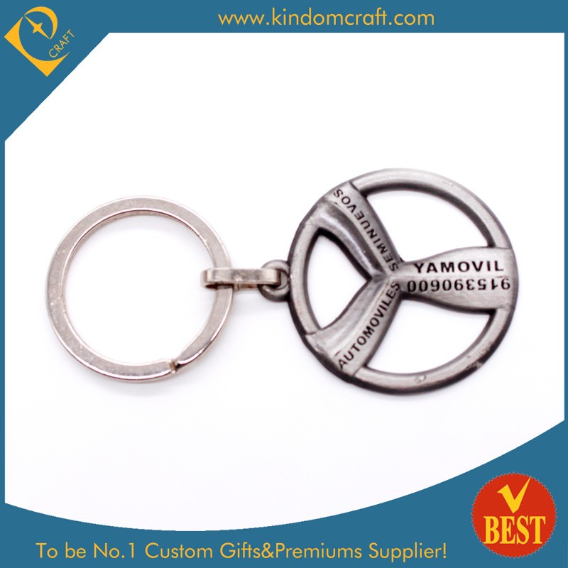 Customized Logo Zinc Alloy Stamping 3 D Key Ring From China in High Quality