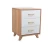 Import Customized Nordic Style Nice  E1 standard wooden bedroom furniture nightstands with two drawers from China