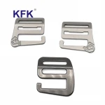 Customized Oem Shining Plating Matt Aluminium Strap Webbing Adjuster Ladder Lock G Hook Bag Metal Buckle