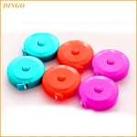 Customized round shape plastic case printable small gift tape measure