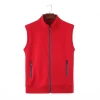 Customized service latest design zipper winter mens fleece vest mens vest