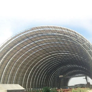 Customized Steel Space Structure Arch  Coal Storage Shed Power Plant Bulk Cargo Warehouse