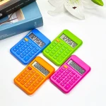 cute Rubber Keyboard Promotional Kids love 8 Digit Electronic mini Pocket Calculator custom portable