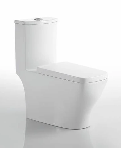 D shape design one piece toilet jet wash water cloest toilet