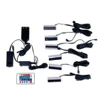 DC 12V  furniture lighting glass shelf clips led light, remote control metal cabinet light