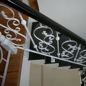 Decoration indoor wrought iron stair design