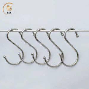Decorative stainless steel s shaped metal hanger hooks for home