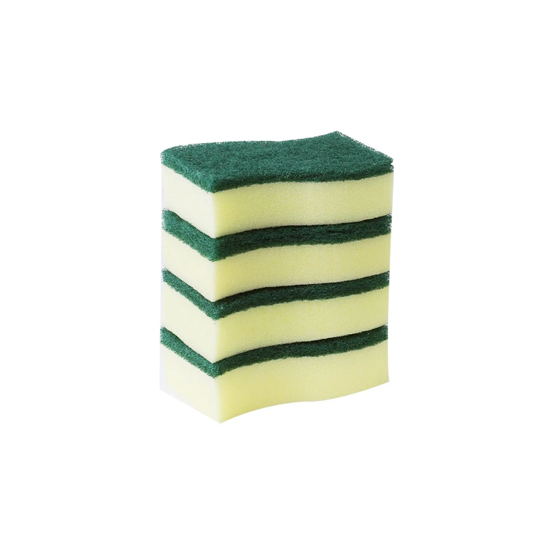 Delicate soft and elastic cleaning dish sponges brush and scouring pads