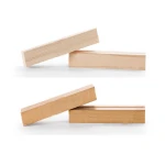 Desktop wooden business card stand