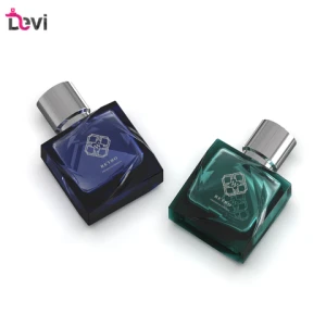 Devi New Design Glass Perfume Bottles 100ML Square Lady Mens Parfum Bottle Fragrance Spray Atomizer Empty Container Refillable