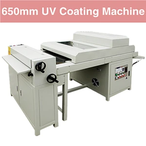 Digital prints UV coating 650mm UV varnish laminator embossing machine
