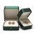 Import DIGU Dark Green Necklace Jewellery Box Custom Luxury leather Ring Packaging Gift Jewelry Box from China