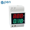 Din-rail high accuracy voltage ampere panel meter