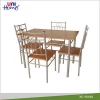 Dining Room Furniture Rectangle Wooden Top Dining Table with 4 Chairs