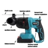 Dinlix Power Tools drill hammer cordless with factory cheap price good quality