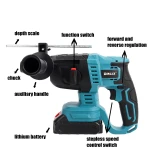 Dinlix Power Tools drill hammer cordless with factory cheap price good quality