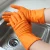 Import Dipped Flock Lined Custom extra long household latex gloves raw material heavy duty rubber glove from China