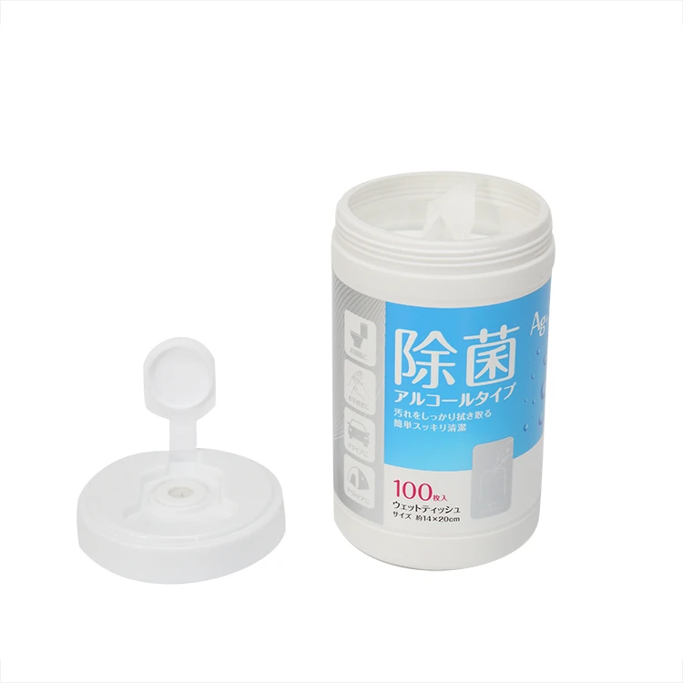 Disinfectant Antibacterial Wet Tissue 100pcs Cleaning 25%50%75% Alcohol Tissue