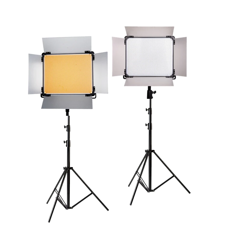 Dison D-1080II x 3pcs 250w kit led studio video photographic light with tripod stands all in one bag