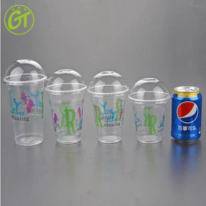 disposable custom printed PP PET plastic cup for yogurt