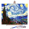 Diy Student Starry Night Abstract Canvas Prints Van Gogh Wall Famous Modern Restaurant Decoration Oil Painting