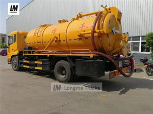 Dongfeng 10 cbm sewage suction and transportation truck