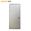Double leaf steel security exit door with honeycomb perlite board infill