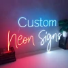 Drop shipping 12v Large Letter Words wall led light flex happy birthday custom light neon schrift sign