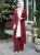 Import dubai abaya turkish 3pcs set muslim dress long pants women moroccan kaftan islam elbise islamic clothing from China